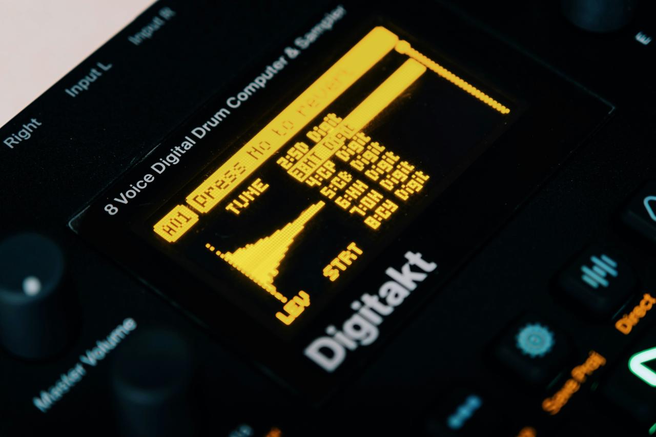 a close up of a music player's control panel